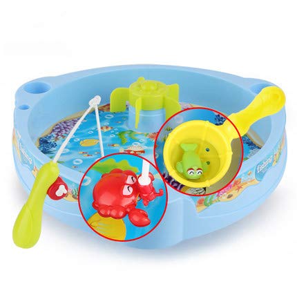 SULULU Juguete de la Pesca, Juguete del baño del bebé Juego de Pesca de la Red magnética Pesca Aprendizaje de la educación Juego Juego diversión al Aire Libre Mejor Regalo para los niños
