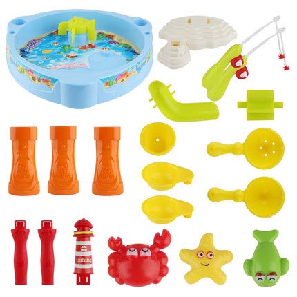 SULULU Juguete de la Pesca, Juguete del baño del bebé Juego de Pesca de la Red magnética Pesca Aprendizaje de la educación Juego Juego diversión al Aire Libre Mejor Regalo para los niños