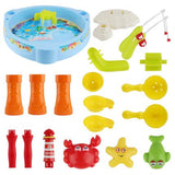 SULULU Juguete de la Pesca, Juguete del baño del bebé Juego de Pesca de la Red magnética Pesca Aprendizaje de la educación Juego Juego diversión al Aire Libre Mejor Regalo para los niños