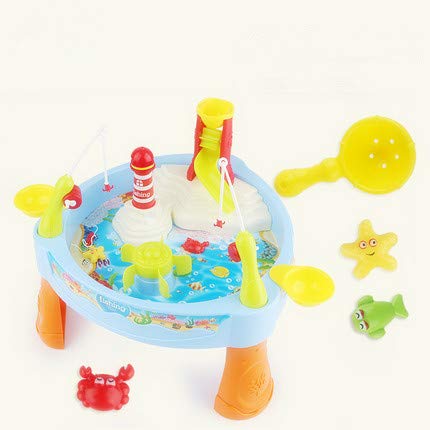 SULULU Juguete de la Pesca, Juguete del baño del bebé Juego de Pesca de la Red magnética Pesca Aprendizaje de la educación Juego Juego diversión al Aire Libre Mejor Regalo para los niños