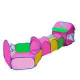 WYQ Kids Play Pack-4 (Tienda, Túnel, Foso para Bolas, Mini aro de Baloncesto) Patio de Juegos para bebés y niños pequeños, en Interiores o al Aire Libre Corralito Play Yard