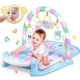 Tivolii Juego para bebés Alfombra para Gatear Recién Nacidos Bebé Actividad de Juego Suave Patada Sentado Sentado Estera Pedal Música de Piano Alfombra Manta Juguetes educativos