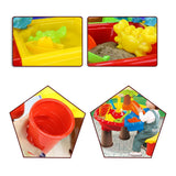 Juego De Juguetes para La Mesa De Playa para NiñOs, Juego De Piscina De Arena Grande Ensamblado Juego para Bebé Dragado con Agua para Jugar InteraccióN para Los NiñOs En Vacaciones