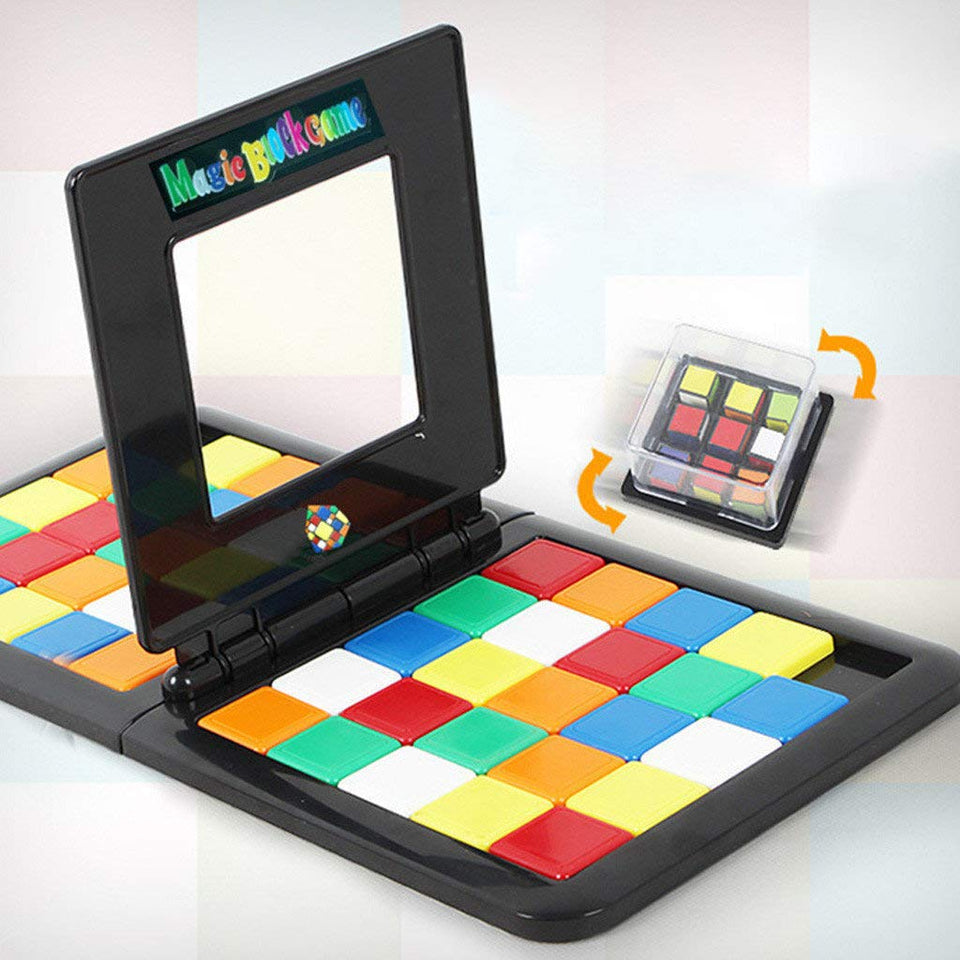 Juego de bloques mágicos 2019 Juego de cerebro para niños y adultos Rubiks cubeta educativo rompecabezas bloques juego de mesa para niños y adultos