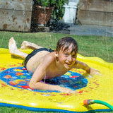 LIJUEZL Estera de rociado de rociadores de Agua de 170 cm, Césped de Juegos para niños Juguete de espray de Agua Inflable de PVC para bebé Actividad de diversión en la Playa
