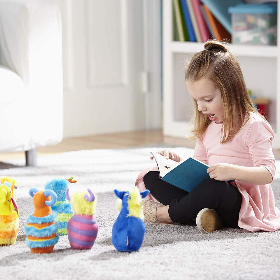 Melissa & Doug - Monster Juego de 6 Bolos de Peluche