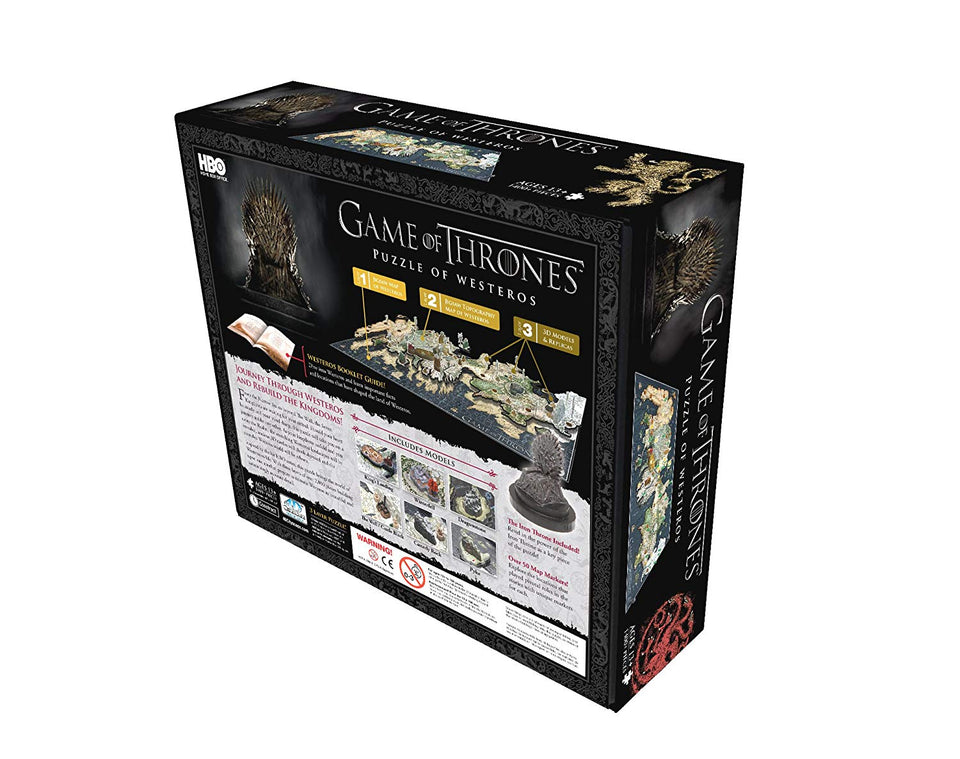 4D Cityscape, Game of Thrones, Rompecabezas de Poniente (Westeros), 1400 Piezas