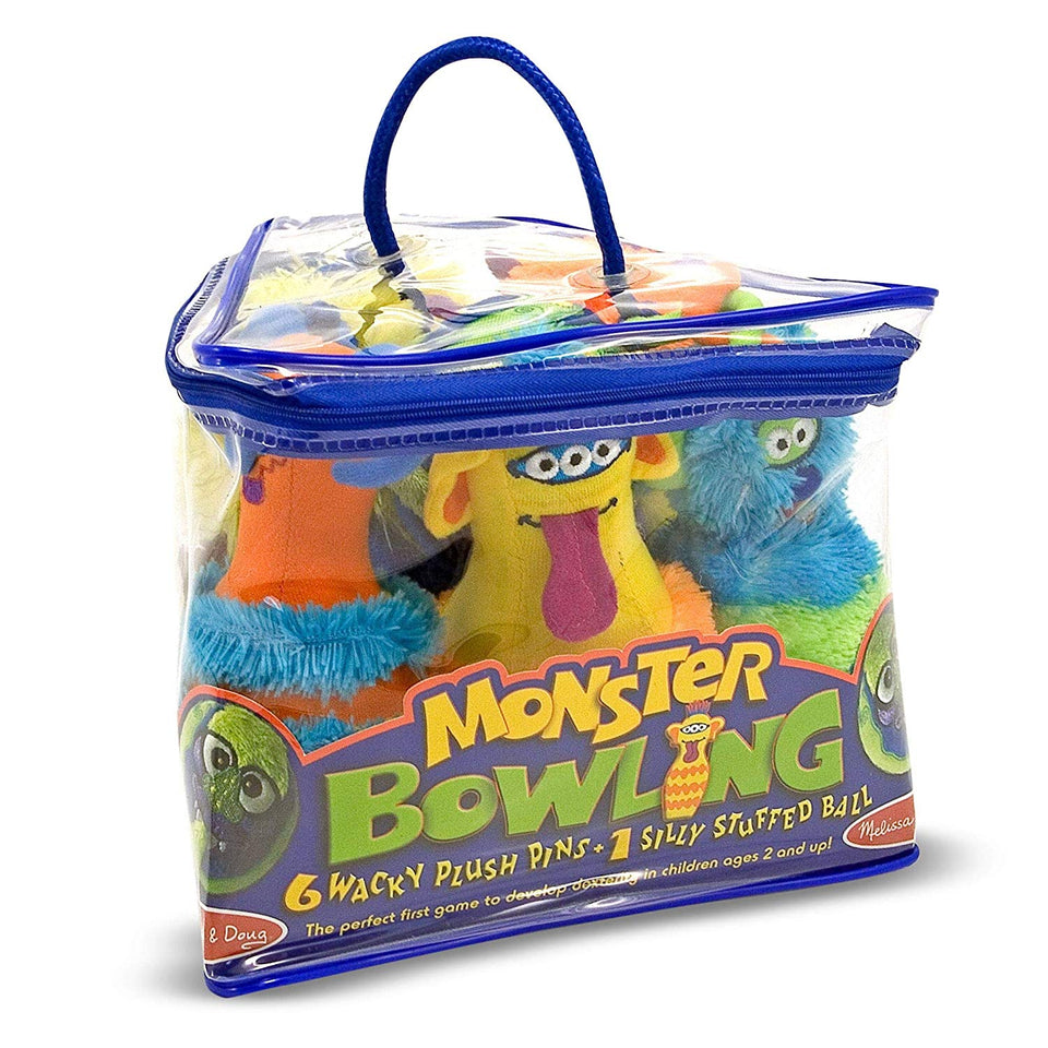 Melissa & Doug - Monster Juego de 6 Bolos de Peluche
