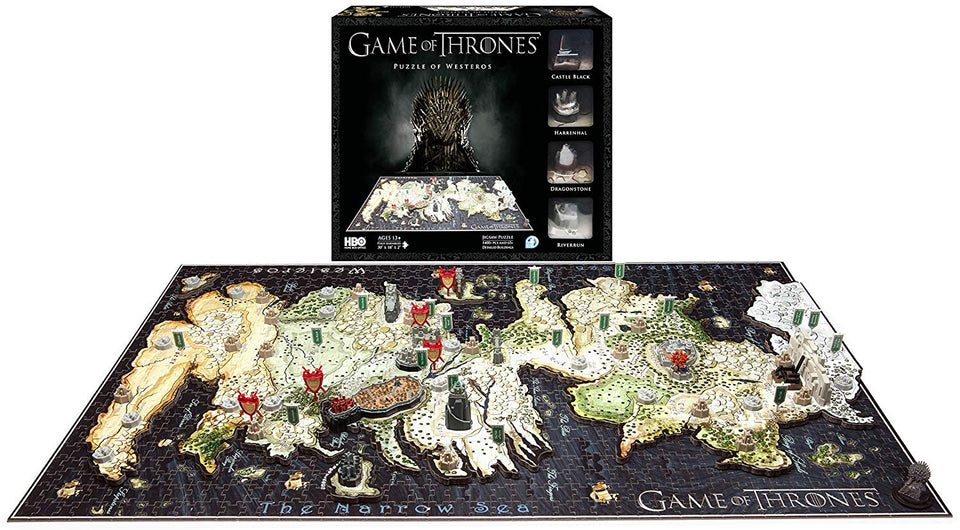 4D Cityscape, Game of Thrones, Rompecabezas de Poniente (Westeros), 1400 Piezas
