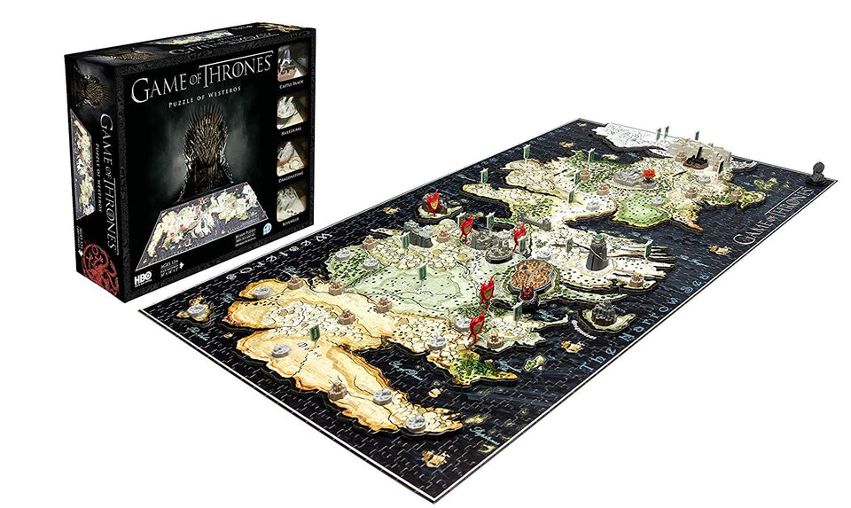 4D Cityscape, Game of Thrones, Rompecabezas de Poniente (Westeros), 1400 Piezas